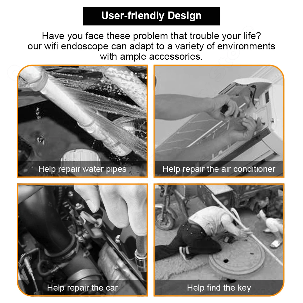 Cámara endoscópica Industrial, minicámara endoscópica con Cable Flexible USB, móvil, USB tipo C, Android, para coches - Imagen 5