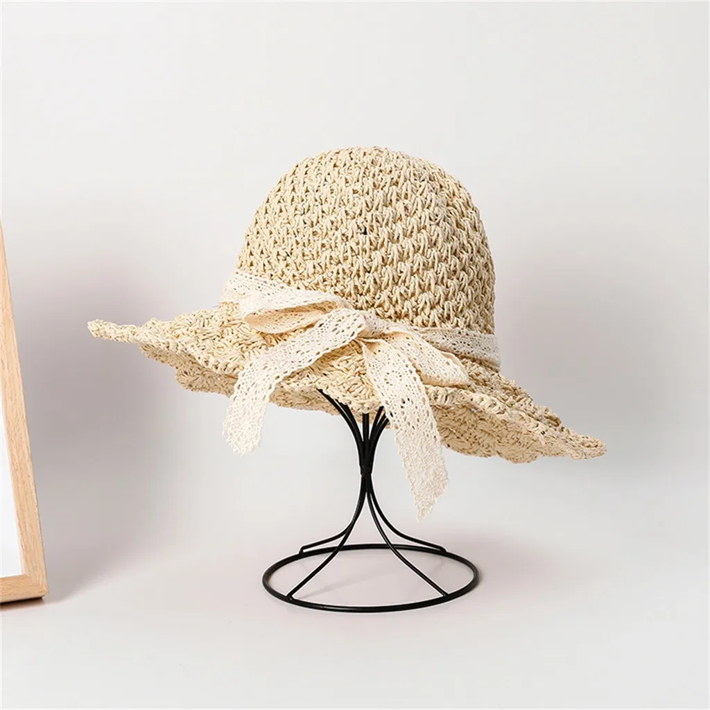 Летняя женская большая соломенная шляпа, пляжная шляпа от солнца, складная сетчатая шляпа для путешествий, женские шляпки-чародейки, крутая женская шляпа для отдыха, летняя пляжная шляпа