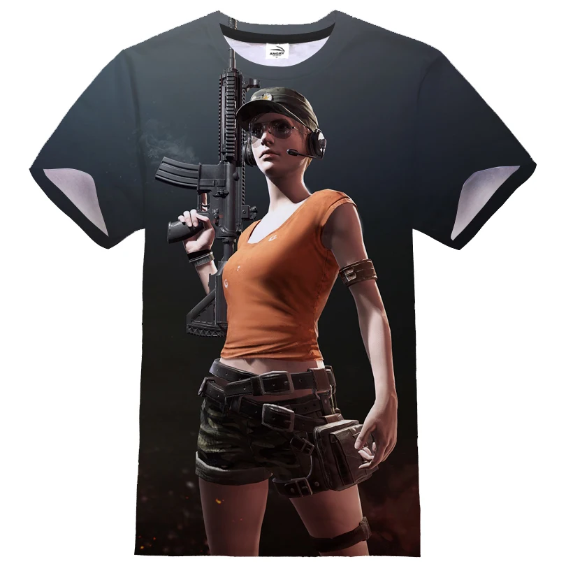 Футболка унисекс для игры в PUBG модная уличная одежда с 3D принтом мужчин и женщин