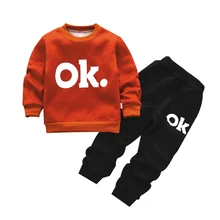 Осенний комплект модной детской одежды для девочек 18 мес.-5 лет, детская одежда, костюмы для мальчиков, пальто+ штаны, комплект из 2 предметов, детская одежда