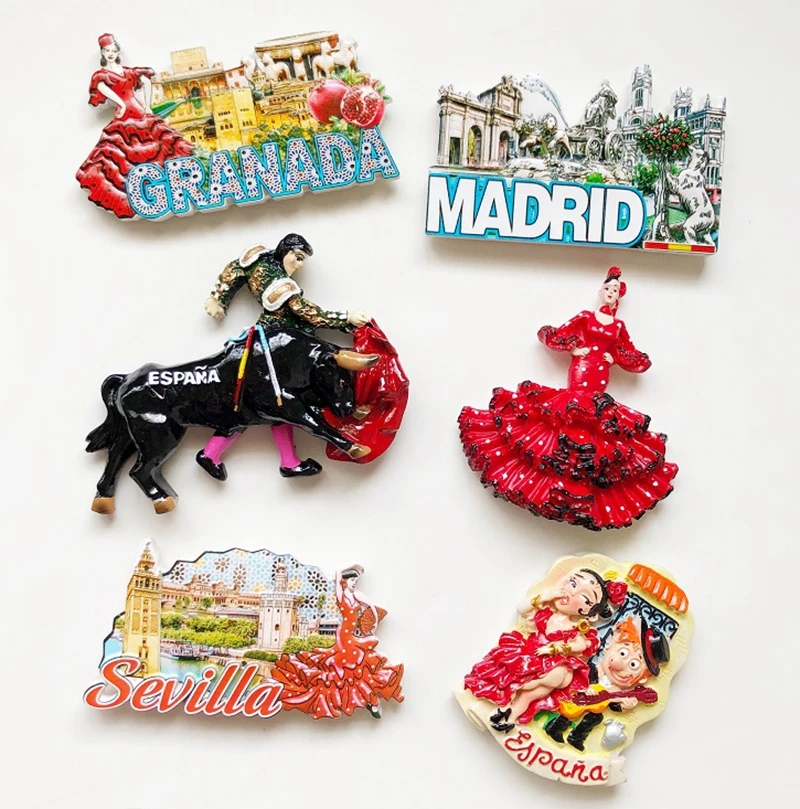 Новые Гранада Севилья Испания 3D магниты на холодильник сувениры для туристов