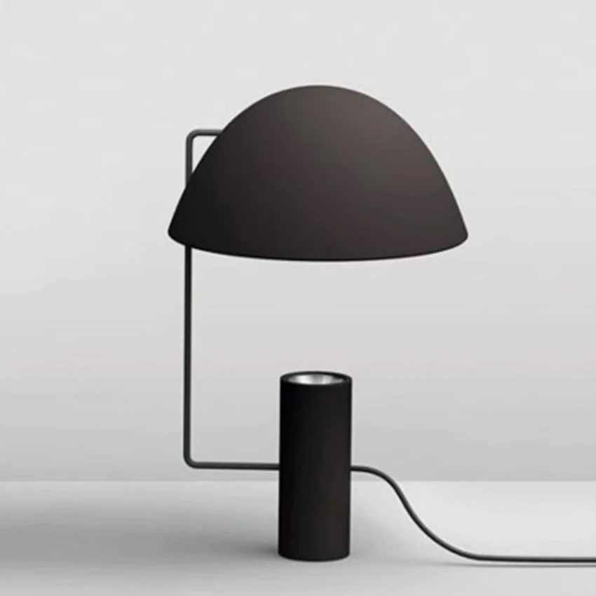 Modern LED Iron Art Black Pink Hat Table Lights Nordic Indoor Living Room Bedroom Bedside Deco Study Reading Lamp Light Fixtures