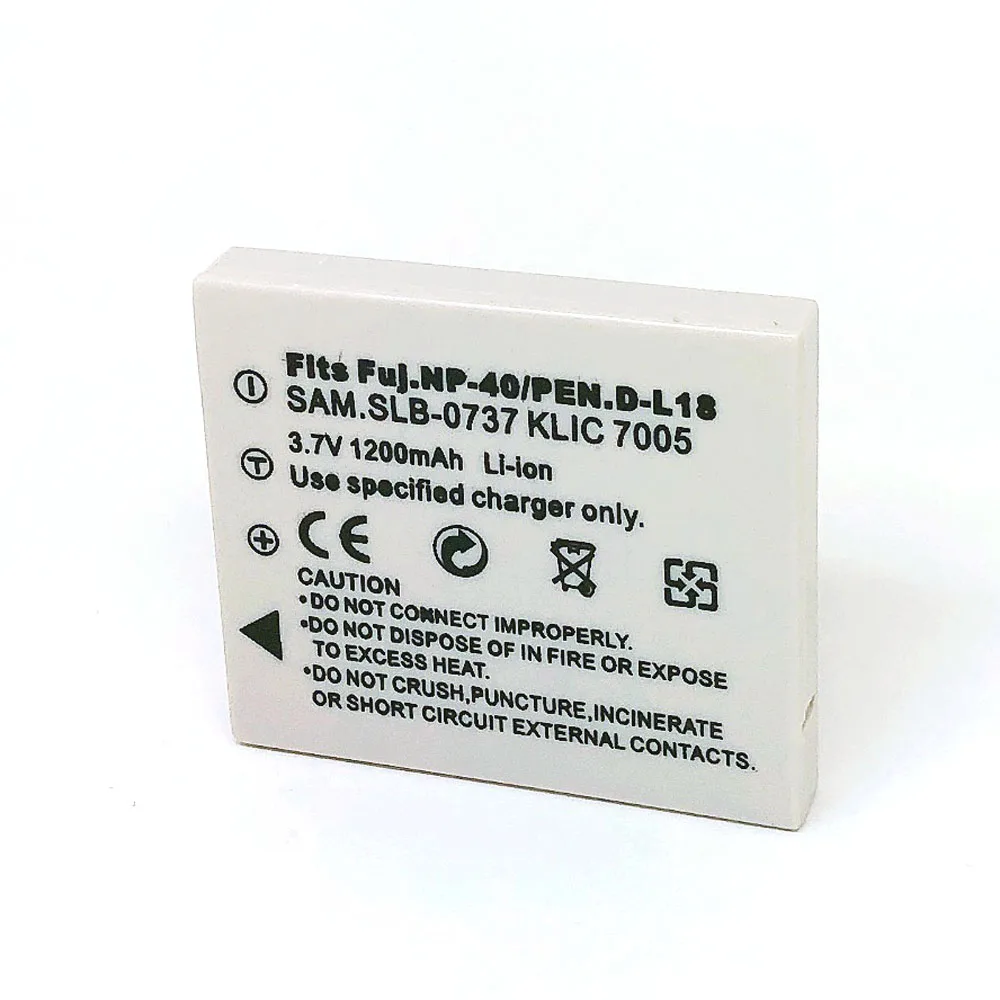 NP-40 FNP-40 NP40 NP-40N DLI-102 KLIC-7005 D-LI8 DLI8 D-Li85 DLi85 SLB-0737 аккумулятор для Fujifilm BENQ KODAK PENTAX RICOH SAMSUNG