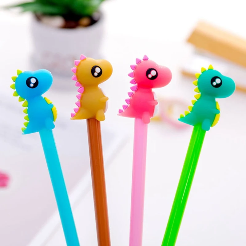 Kawaii Creative Dinosaur Gel Pen Cute Signature Pen Office School Writing Supplies Stationery Gift