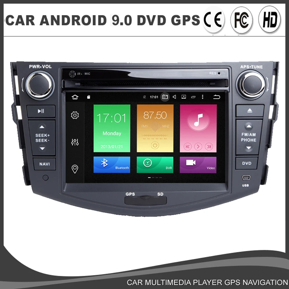 7 &quotAndroid 9 0 автомобильный DVD GPS плеер для Toyota RAV4 RAV 4 2007 2011 Восьмиядерный WIFI Гб RAM + 64 ROM