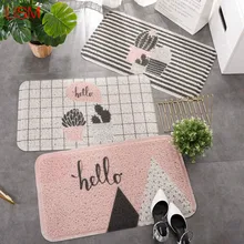 Коврик для двери в скандинавском стиле, коврик для двери в домашнюю почву, сетчатый красный коврик для домашней двери в дверь, коврик для безопасности из Проволочной проволоки