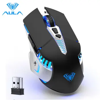 

AULA SC200 Gaming Mouse Wireless Bluetooth Rechargeable 3 Modes Ergonomic 7 Keys USB Optical Mouse Gamer for PC Desktop Laptop