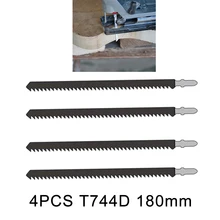 

4PCS 180mm T744D Jigsaw Blades High Carbon Steel T-type Shank 6TPI Woodworking Tools Accessories