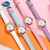 Disney Frozen Elsa Sofia Princess Children Girl Wristwatches Student Watches Pu Waterproof Calendar Luminous Japan Quartz Clocks 6