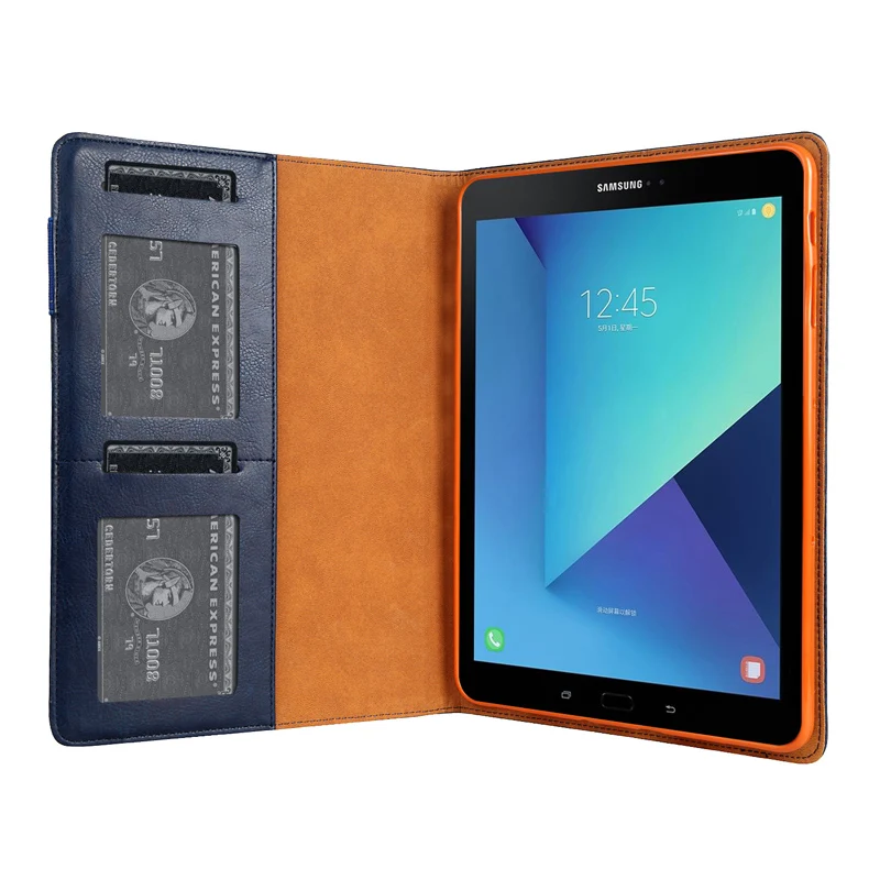 Для samsung Tab S3 T820 кожаный чехол многофункциональный кошелек флип чехол бизнес Стенд смарт-чехол для samsung Galaxy Tab S3 9,7 дюймов T825