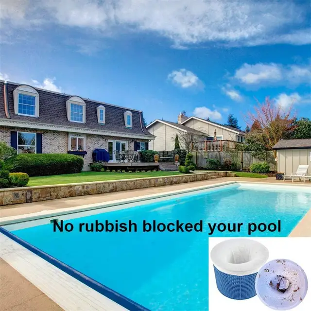 Medence Skimmer Zokni Szűrő Kosár Zsákok Tartós Elasztikus -Takarító Háló Szűrők Kosarak Spa Sovány Nettó Táska - Image 2