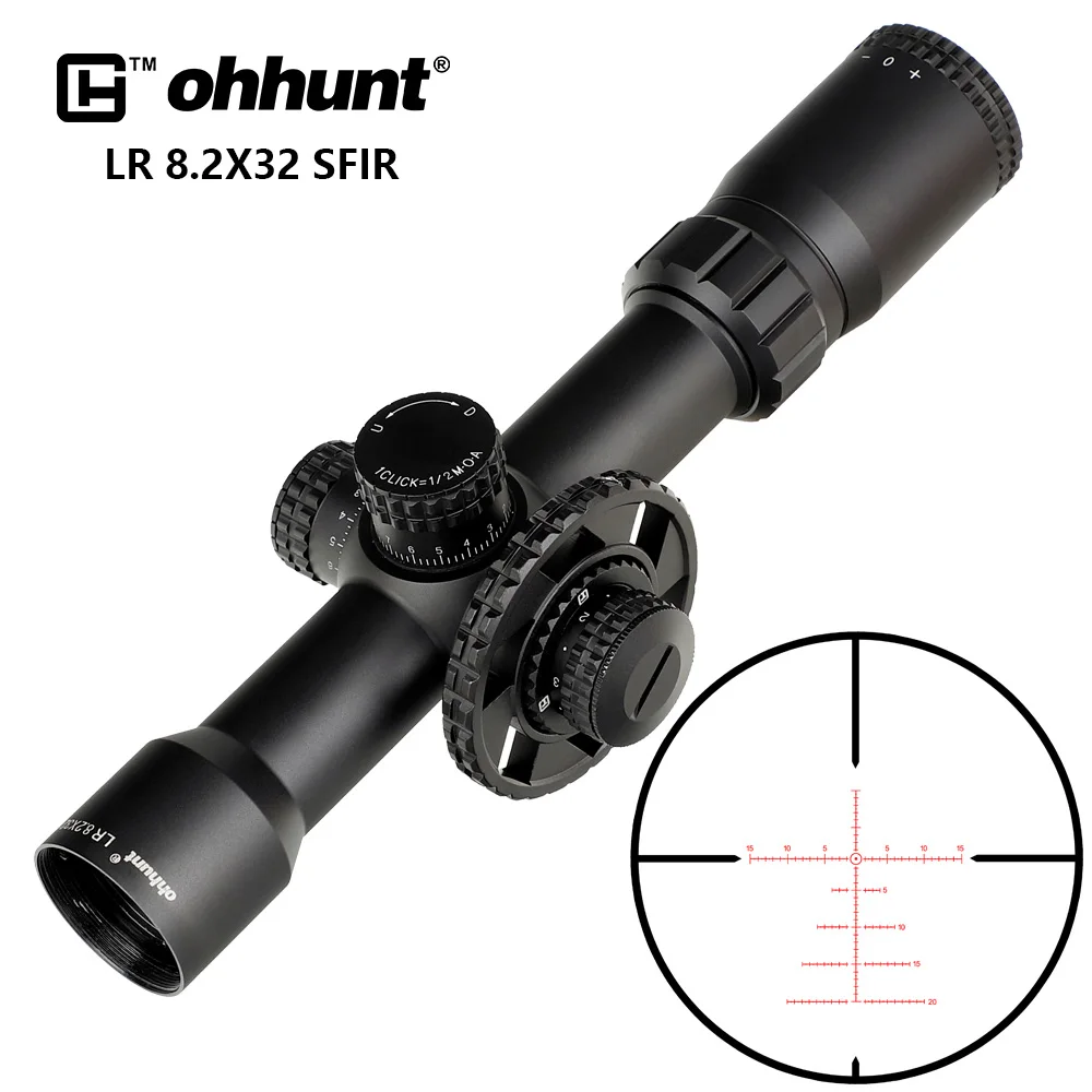 Ohhunt LR 8,2 X32 SFIR Tactical Scope Glas Geätzt Absehen Rot Beleuchtung Seite Parallaxe Türmchen Sperre Reset Jagd Zielfernrohr Ohhunt LR 8,2 X32 SFIR Tactical Scope Glas Geätzt Absehen Rot Beleuchtung Seite Parallaxe Türmchen Sperre Reset Jagd Zielfernrohr