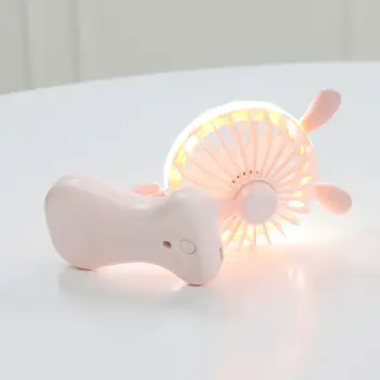 

Portable Cute Cartoon USB Fan USB Charging Cooling Fan Summer Beauty Mobile Phone Clip Air Cooler 2 Speed Adjustable