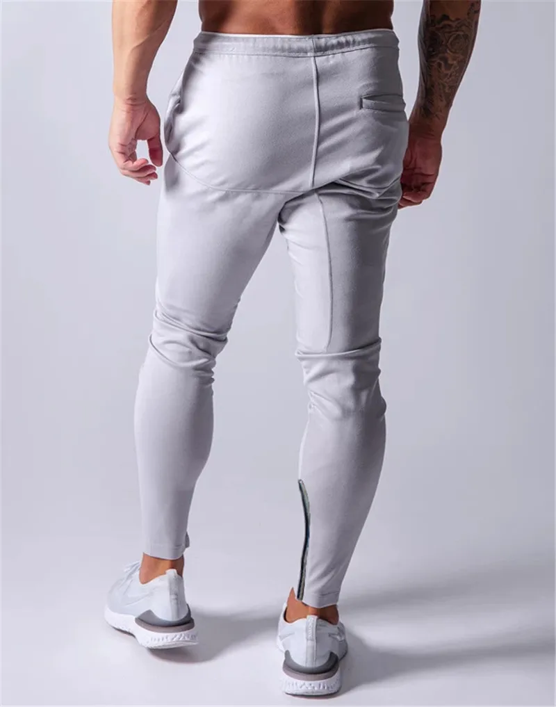 Running Pants Sport Pants Men Joggers Sweatpants Gym Fitness Bodybuilding Jogging Pants Zipper Trousers
