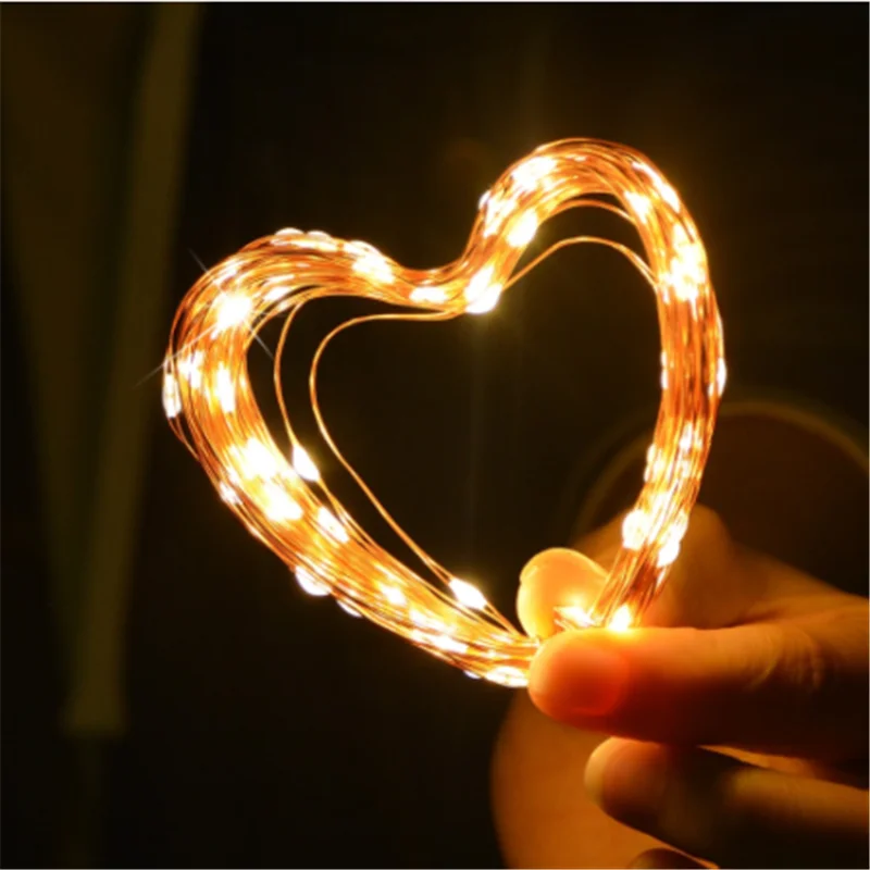 

LED Copper Wire String Light for Wedding Christmas Garland Festival Party Home Decoration Lamp Waterproof Outdoor Twinkel Lights