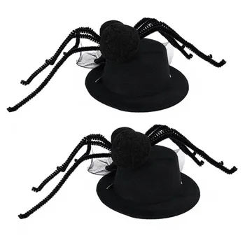 

2pcs Creative Dog Halloween Hat Funny Spider Pattern Hat for Pet