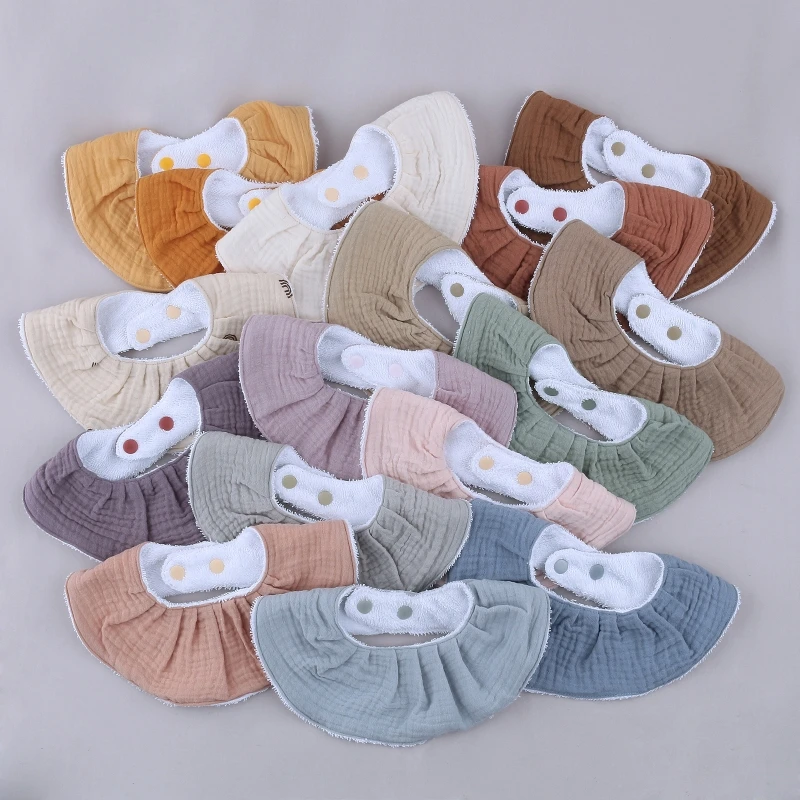 Baby Feeding Drool Bib Collar Decoration Saliva Towel Soft Cotton Scarf Burp Cloth for Newborn Toddler Gifts feeding bib