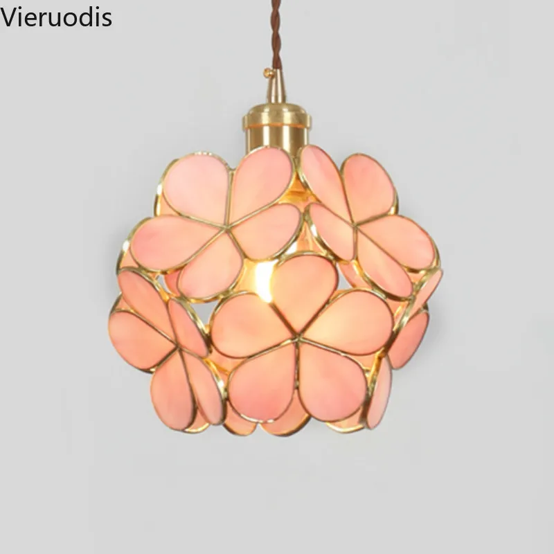 INS теплый и романтичный подвесной светильник с одной головой вишневого цвета для