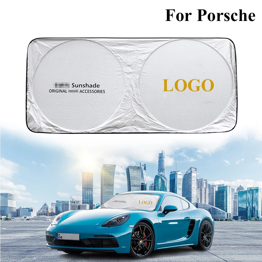 

Car Window Visor Cover Front Windshield Sunshade Sun Shade Protector auto accessories For Porsche Boxter Cayman Carerra GT 04-20