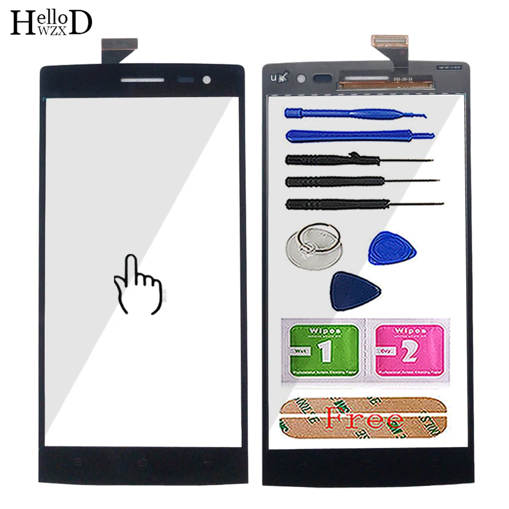 5.5'' Mobile Touch Screen Digitizer Front Glass For Oppo Find 7 7A X9000 X9006 X9007 Touch Screen Lens Sensor Tools 3M Glue