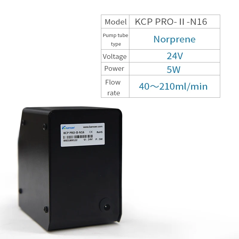 KCP PRO2-N16 Kamoer KCP Pro-2 лабораторный Перистальтический дозирующий насос машина с адаптером питания используется для Химического Эксперимента - Напряжение: KCP PRO2-N16