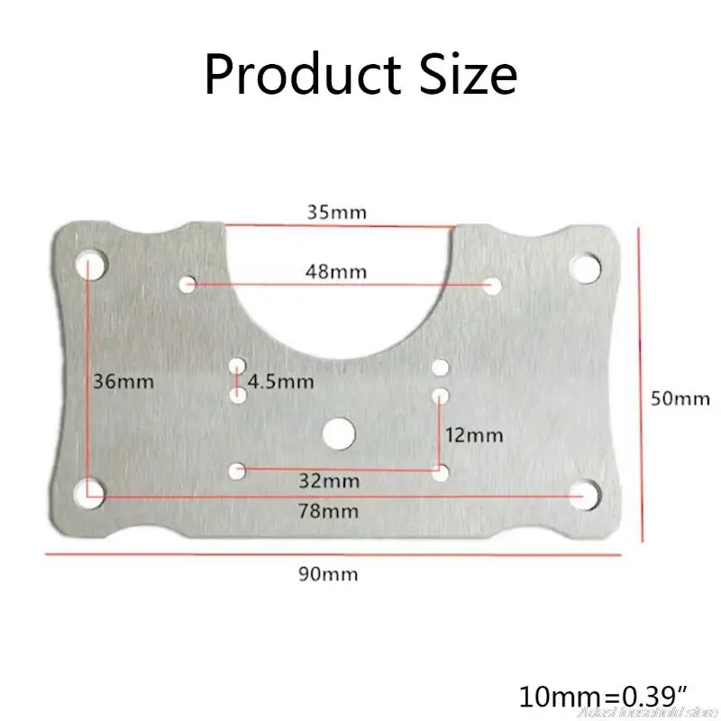 4 Pcs Cabinet Hinge Repair Plate Kit Stainless Steel Hinge Repair Plate for Protecting Wooden Kitchen Cabinet Door 21 s