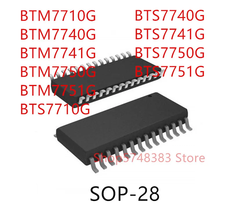 10 шт. BTM7710G BTM7740G BTM7741G BTM7750G BTM7751G BTS7740G BTS7741G BTS7750G BTS7751G SOP-28 | Электроника