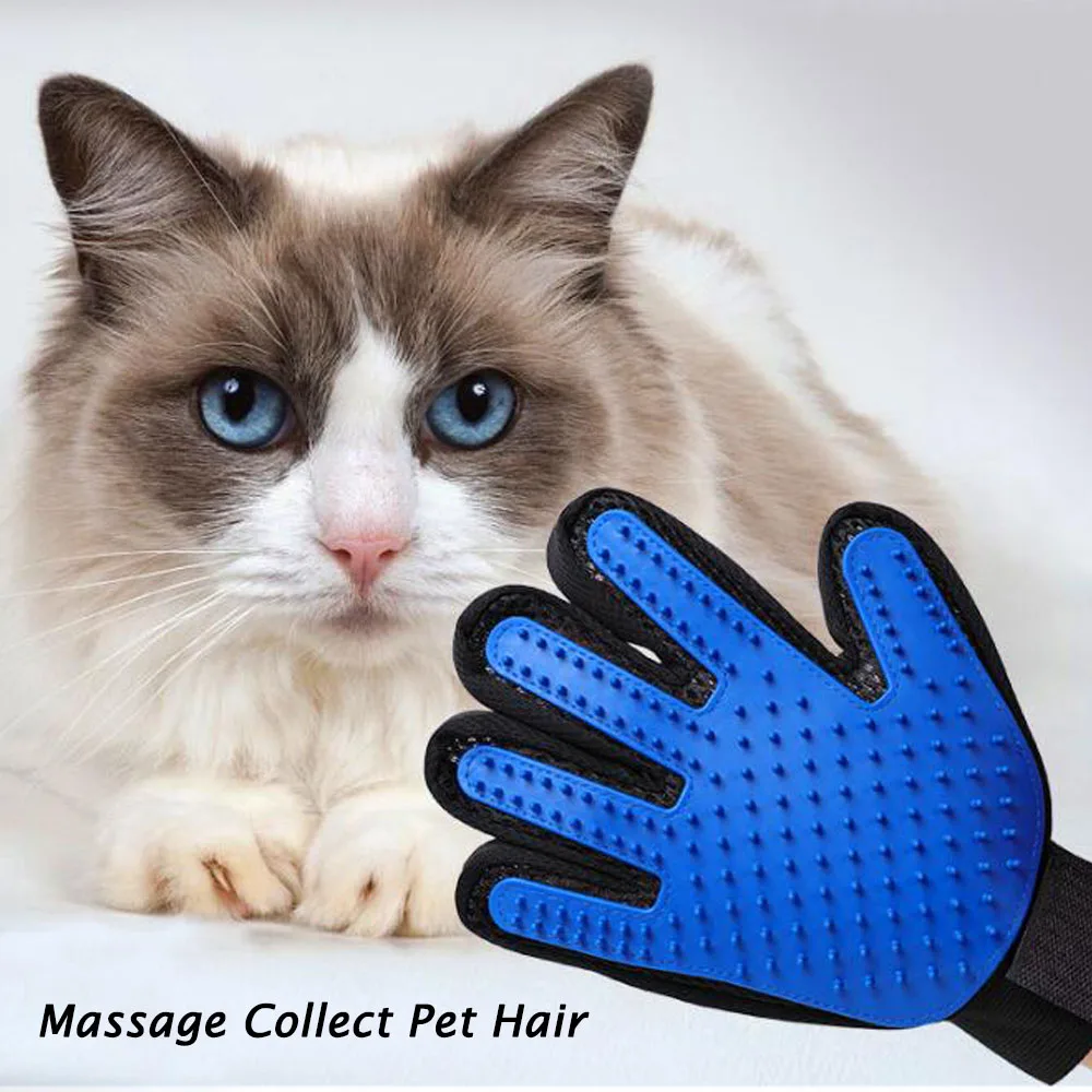 Pet Dog Cat Grooming Brush Glove Pet Hair Deshedding Comb Brush Kitten Puppy Massage Washing Brush Glove for Animal Cat Dog