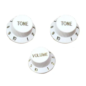 

1 Volumn 2 Tone Durable Volume Adjust Speed Control Knobs Metric Pots Repair Electric Guitar Replacement Parts Music Improve