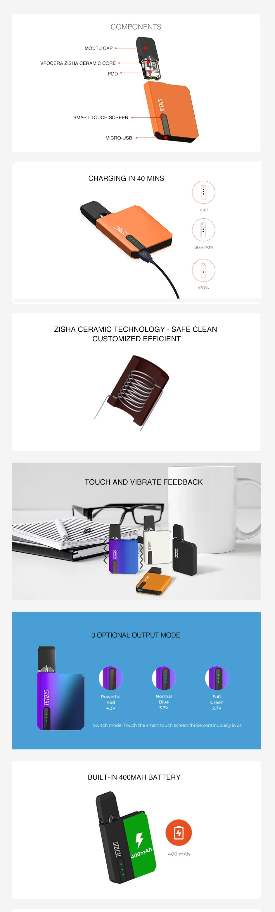 POMP Tetris Starter Kit 400mAh