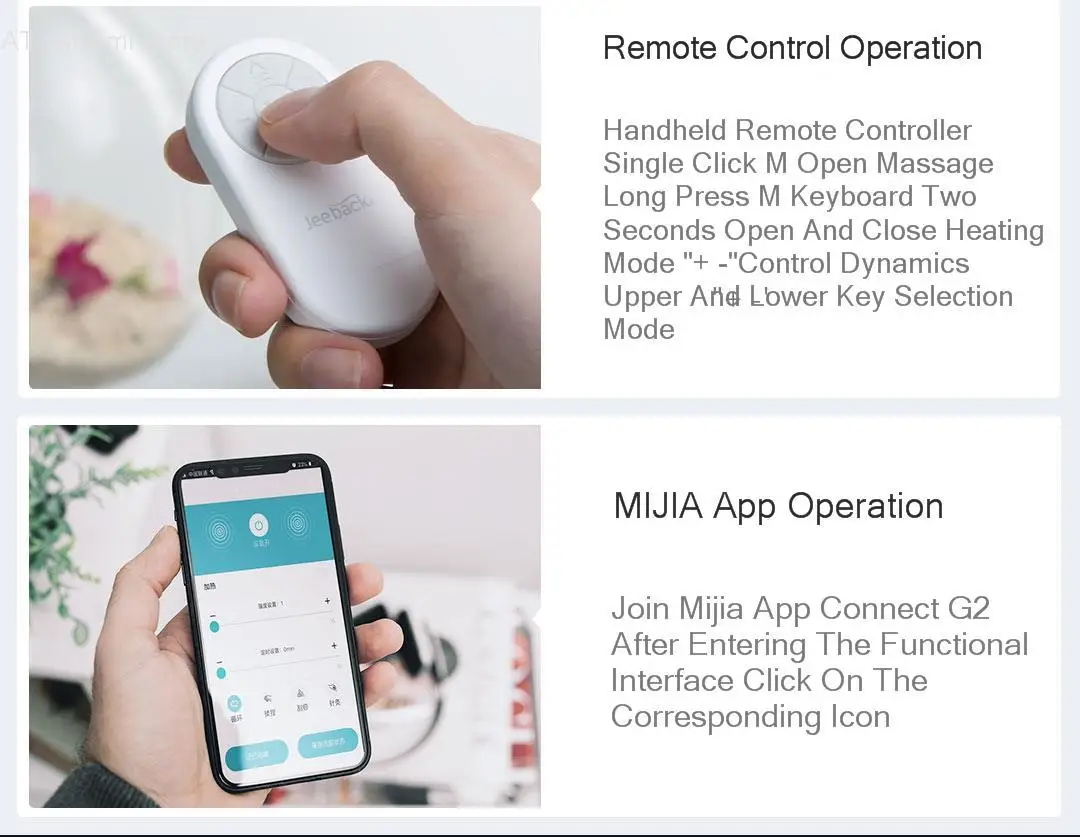 Xiaomi Многофункциональный Умный массажер для шеи двойной компресс Xiomi MIJIA APP control 360 ° Всенаправленный плавающий для семьи heathh