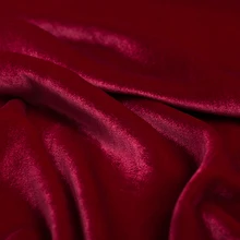 Шелковая хлопковая бархатная ткань шириной 140 см, красное вино, осенняя плотная ткань, шелковое платье тутового цвета