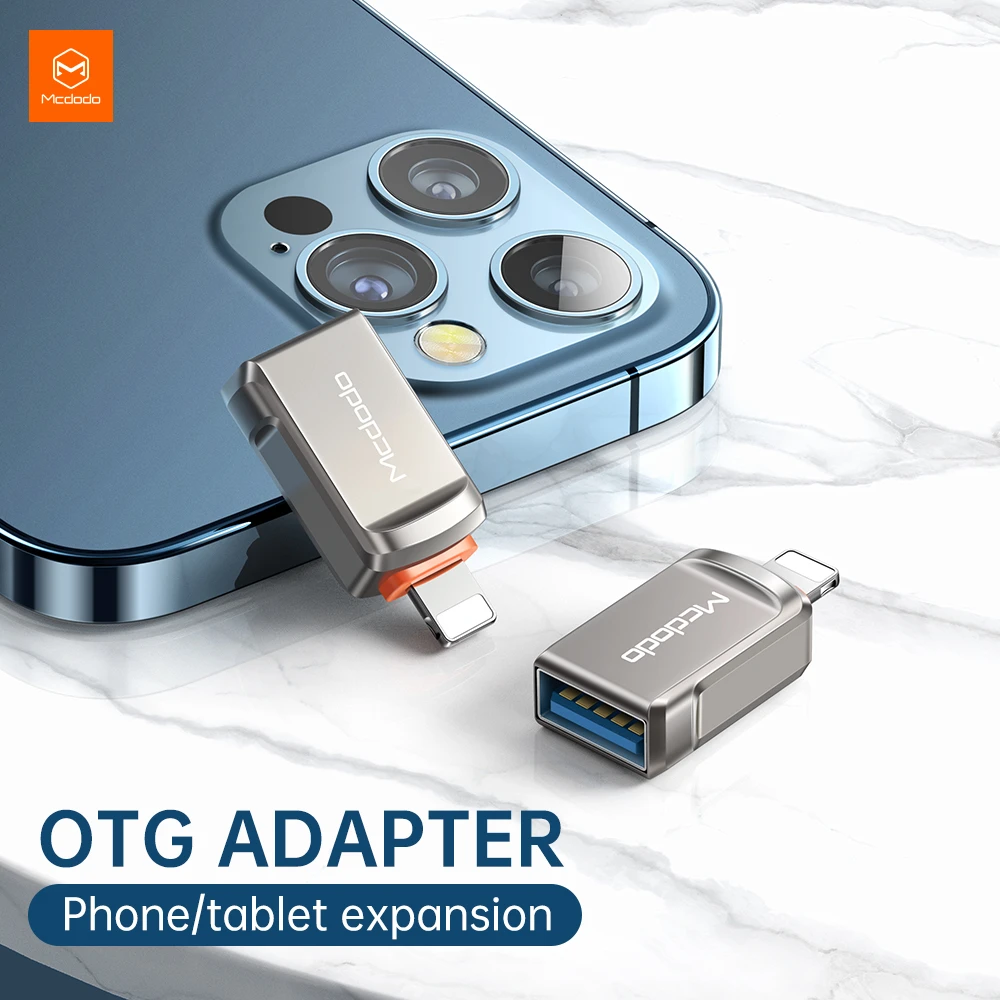 Mcdodo Otg Type C Iphone Lightning To Usb 3 0 Camera Adapter Otg Cable For Ipad Iphone 7 8 X Xr 11 Pro Xs Max Ios 13 Or Above Mobile Phone Adapters Converters Aliexpress