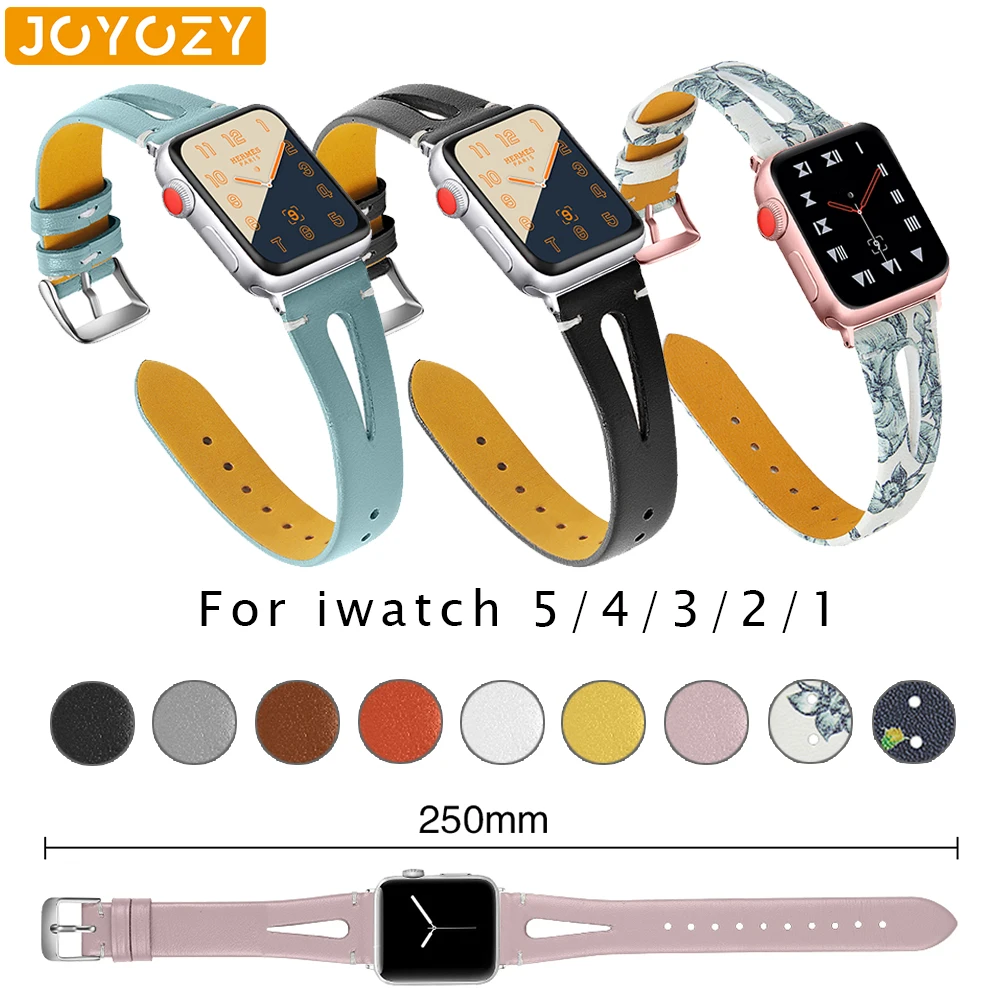 Модный Удобный Дамский ремешок Joyozy для iWatch band series 5/4/3/2/1 кожаный apple watch 38 мм 40 42 44