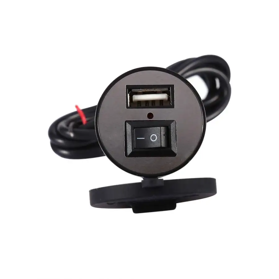 

Motorcycle Mobile Phone USB Power Supply Charger Waterproof Port Socket 12V Motorcycle Electronics Relay Connect