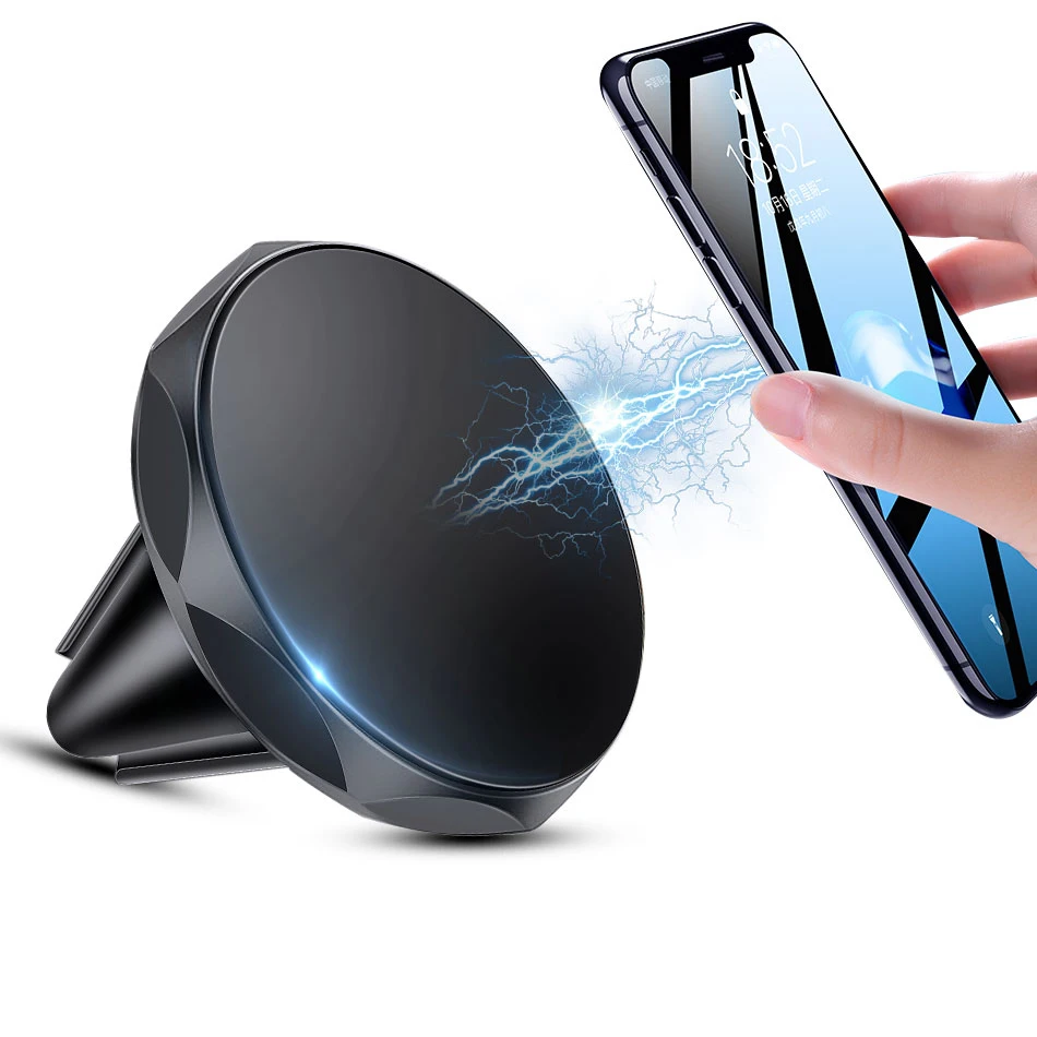 Магнитный автомобильный держатель для телефонов iPhone 11 X Xiaomi GPS с креплением на