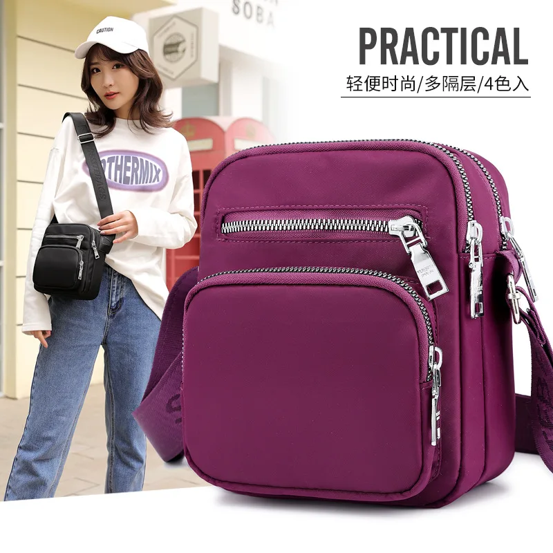 

2019 New Style Simple Practical Shoulder Bag Multi-functional Oblique Bag Anti-Spillage Wear-Resistant Nylon Bag