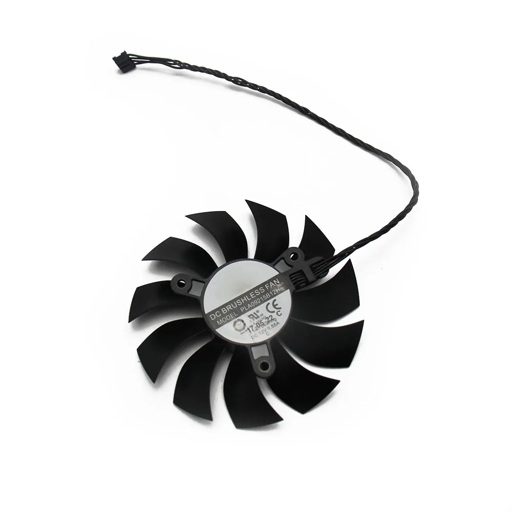 PLA09215B12H 12V 0.55A 4Pin для EVGA GTX1080TI FTW3 GTX 1080 Ti черный элитный Вентилятор Видеокарта Вентилятор охлаждения - Цвет лезвия: 1PCS