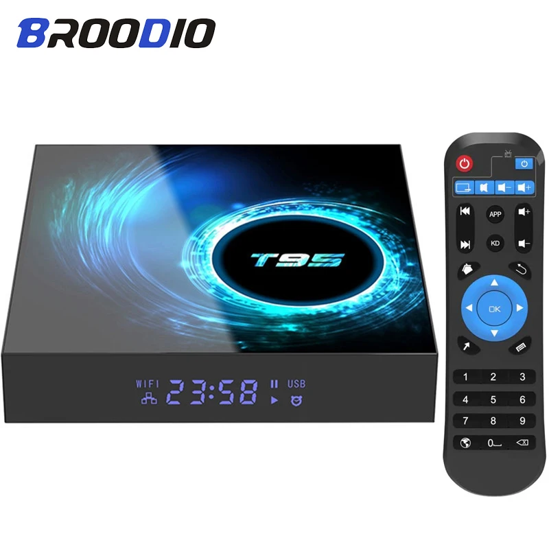 Android 10 TV Box 4G 64G 128G Support 6K 30FPS YouTube Google Play Voice Assistant LEMFO T95 H616 Smart Set Top 2021 | Электроника