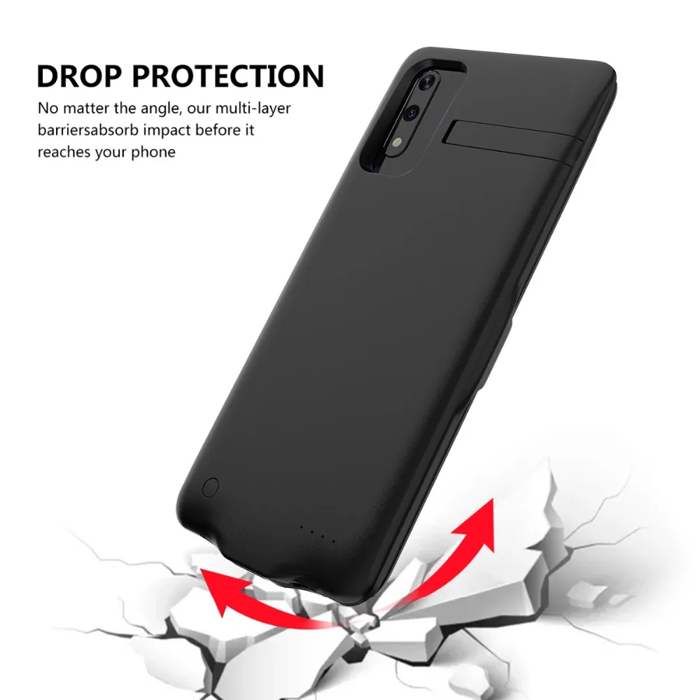 Чехол для зарядного устройства для huawei Y9S, запасной внешний аккумулятор, чехол для huawei Y9s, ударопрочный защитный чехол с USB подставкой