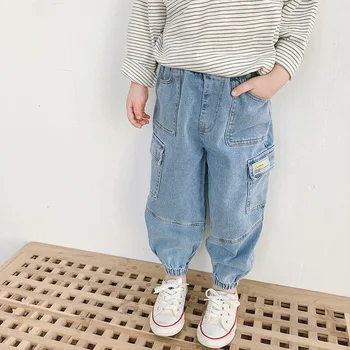 

2020 new wholesale baby boys girls denim pants fashion spring kids jean pants 2-7t
