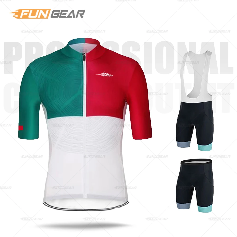 Cycling Clothing Men's Bicycle Jersey Set Summer Cycle Bib Short Ropa Ciclismo Maillot Roupa MTB Road Biking Wear Quick Dry