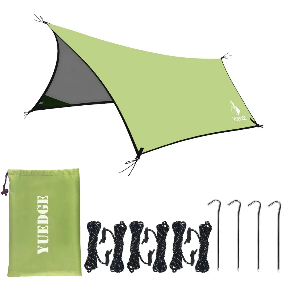 YUEDGE Silver Coating Anti UV Ultralight Sun Shelter Pergola Awning Canopy Camping Sunshelter Rain Tarp Tent | Спорт и развлечения