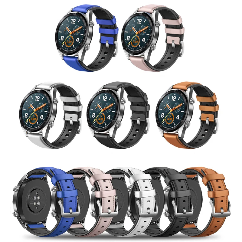 22 мм ремешок для часов huawei watch GT/Honor Magic watch 2/samsung Galaxy 46 мм сменный ремешок gear S3 Frontier/Classic