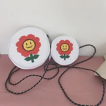 Вечерние сумки на плечо в японском стиле с изображением маленького цветка для девочек в стиле Харадзюку