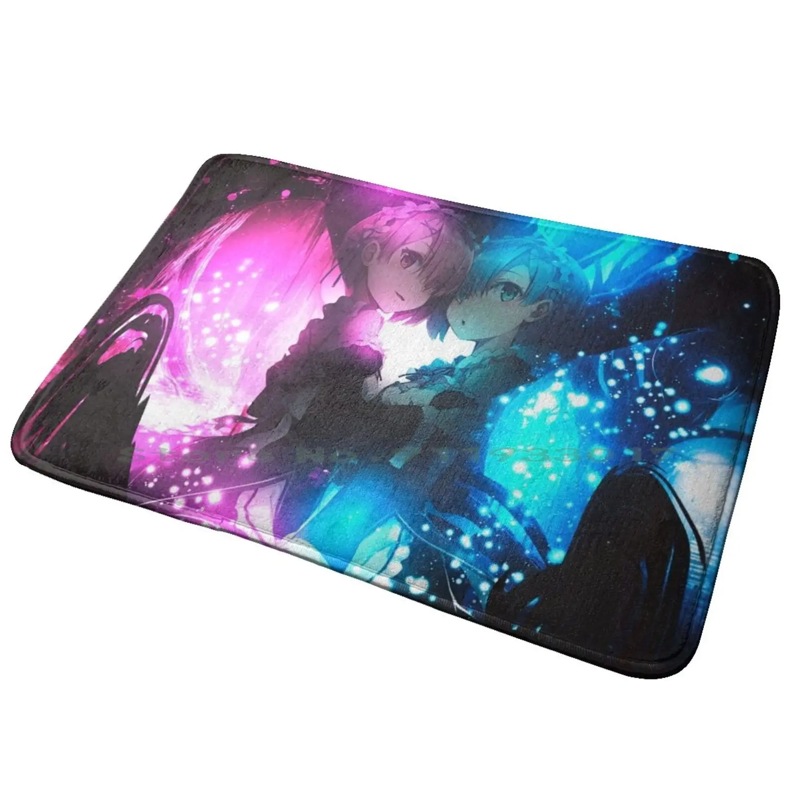 Rem E Ram ( Re Zero) Tappetino Per Porta D'Ingresso Tappetino Da Bagno Tappeto Miley Yrus Nyc And Roll Fashion 1971 London Uk Camera Da Letto Antisciv