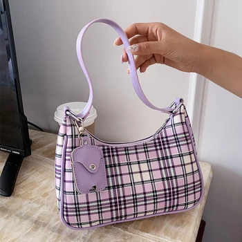 

NEW French Design Fashion Lattice Armpit Bag & Elegant Handbag Shoulder Bag Width 24cm Height 18cm Thickness 8cm