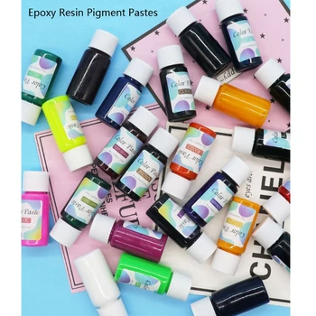 

24 Colors Resin Paste Pigment Opaque Solid Color Resin Colorant Liquid Dye Kit X7YA