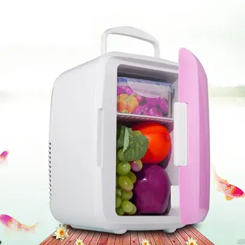 

Car Fridge 4L Energy Saving and Eco-Friendly practical Car Portable Mini Drink Cooler Car Travel Cosmetic Fridge