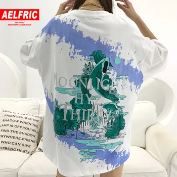 

Aelfric Loose Lotus Leaf T Shirt Women 2020 Summer Tshirt Casual Cotton Short Sleeve Hip Hop Fashion Loose Streetwear Tops Black
